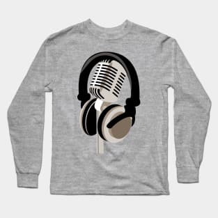 Headphones and mic Long Sleeve T-Shirt